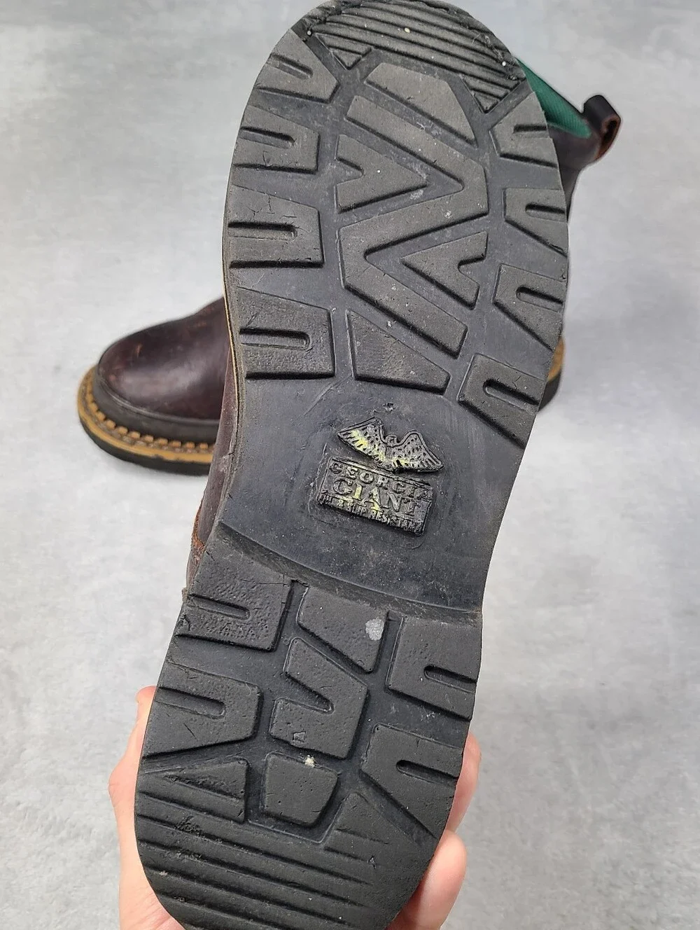 Georgia Boot Men's Work Boots Size 12 M Brown Leather 8